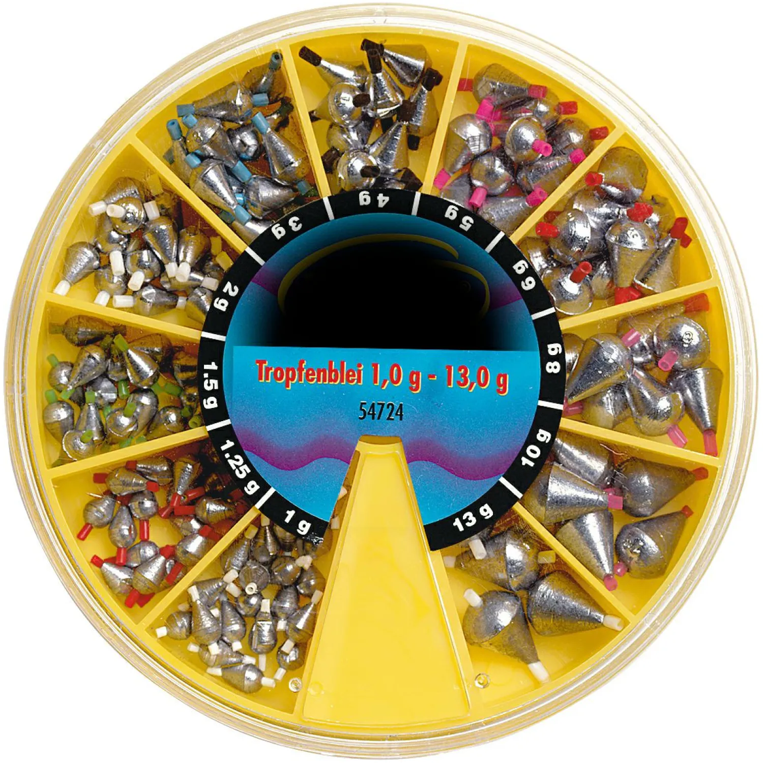 Tropfenblei-Sortiment (1,0-13,0 g) Angelbleie