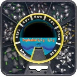 Perca Original Tropfenblei-Sortiment (0,5-2,5 g)< Angelbleie