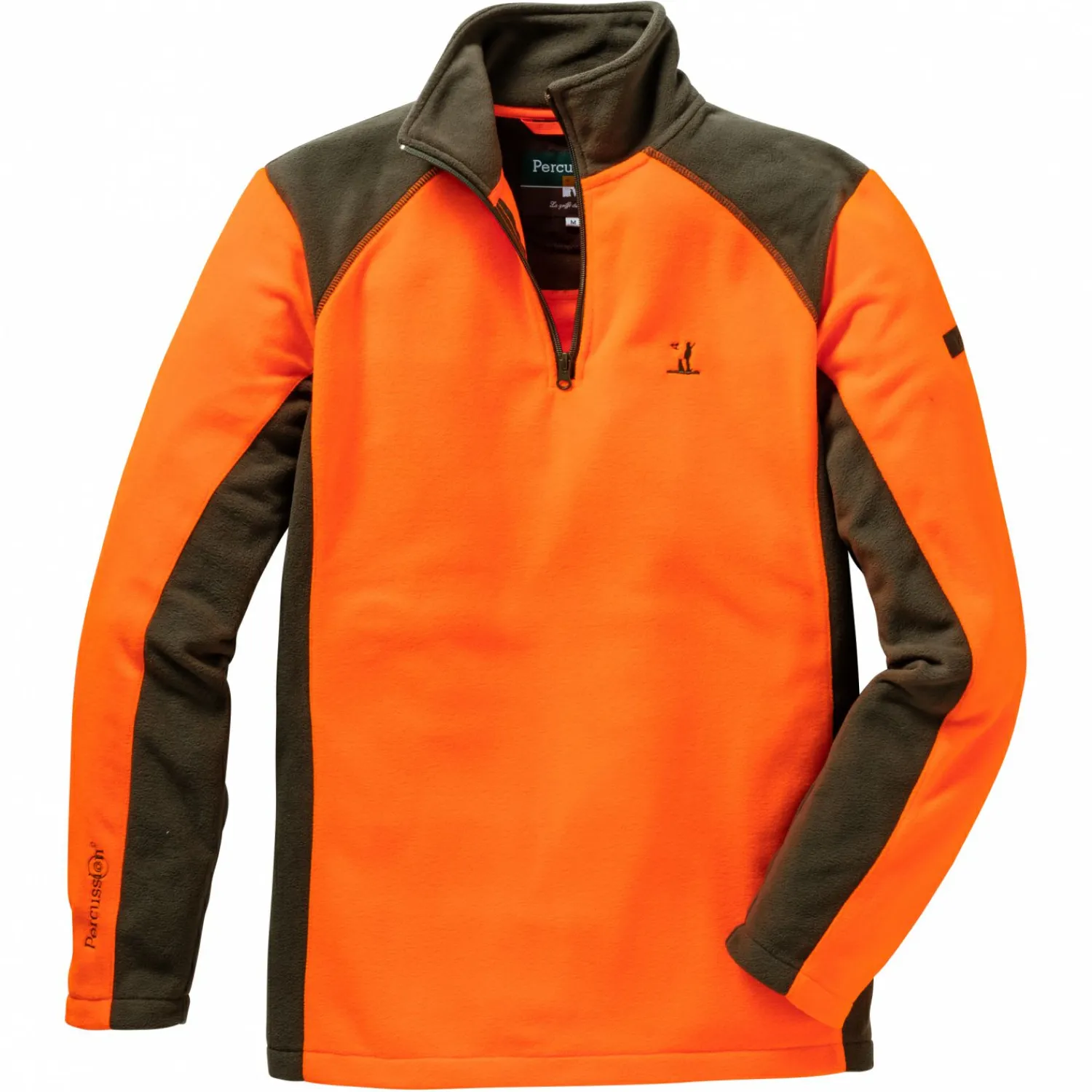 Percussion Fleece Sweater (khaki/orange)< Angelpullover & -Strickjacken