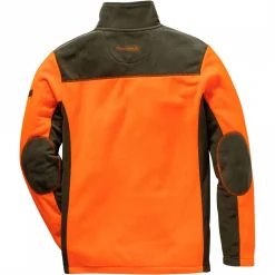 Percussion Fleece Sweater (khaki/orange)< Angelpullover & -Strickjacken