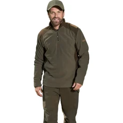Percussion Fleece Sweater (oliv/braun)< Angelpullover & -Strickjacken