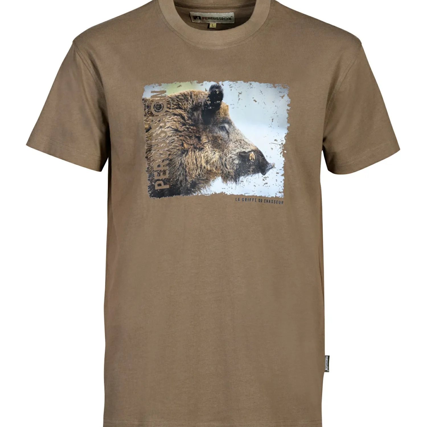 Percussion T-Shirt Sanglier< Angelshirts & Angel-Oberteile