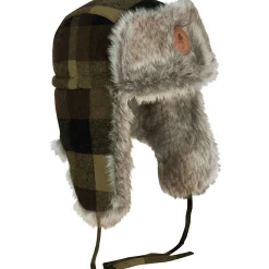 Outlet Classic Checked Fur Hat Unisex (Green/Black) Spezial-Kopfbedeckungen