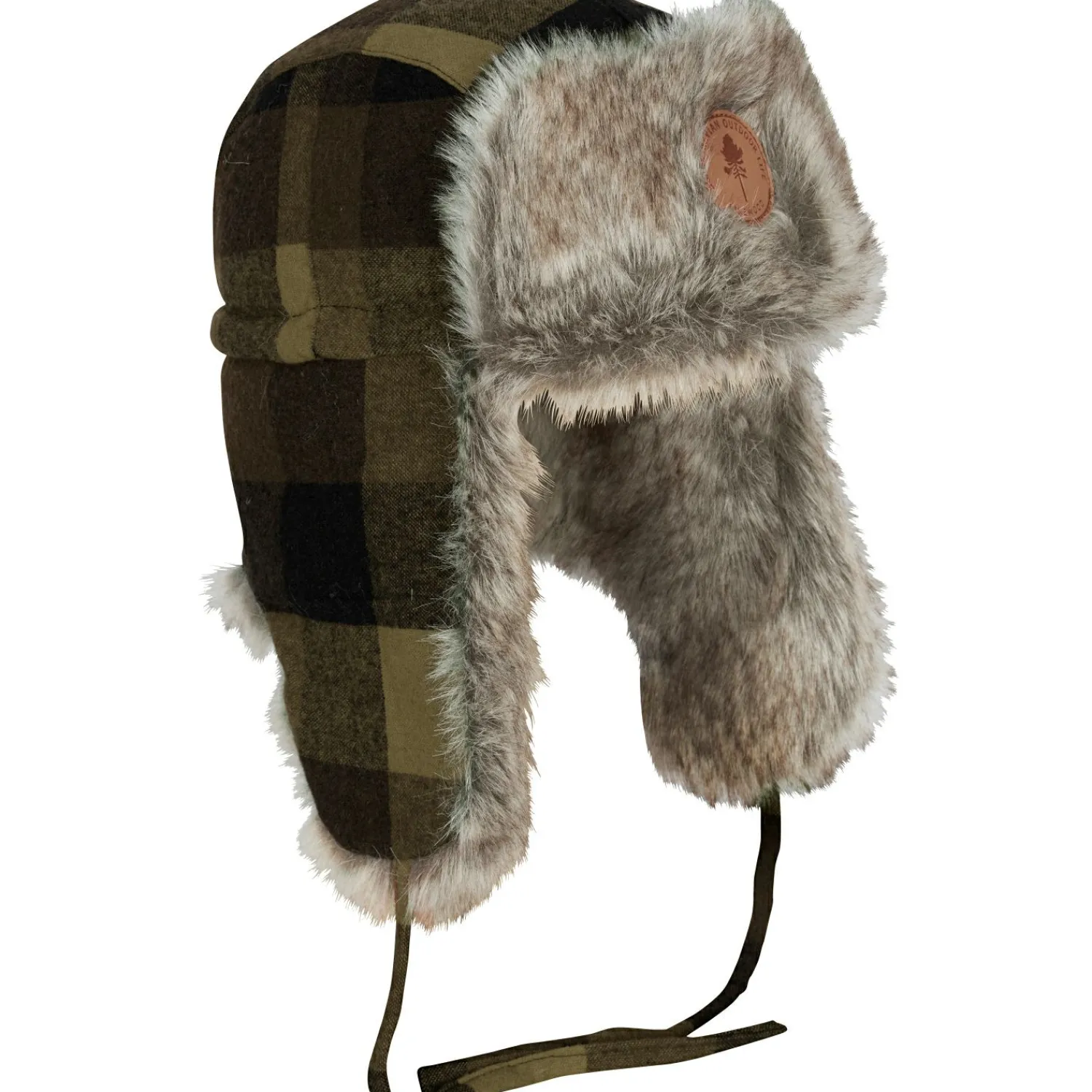 Outlet Classic Checked Fur Hat Unisex (Green/Black) Spezial-Kopfbedeckungen
