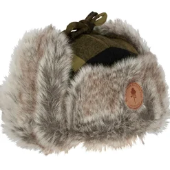 Outlet Classic Checked Fur Hat Unisex (Green/Black) Spezial-Kopfbedeckungen