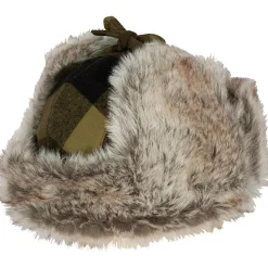 Outlet Classic Checked Fur Hat Unisex (Green/Black) Spezial-Kopfbedeckungen