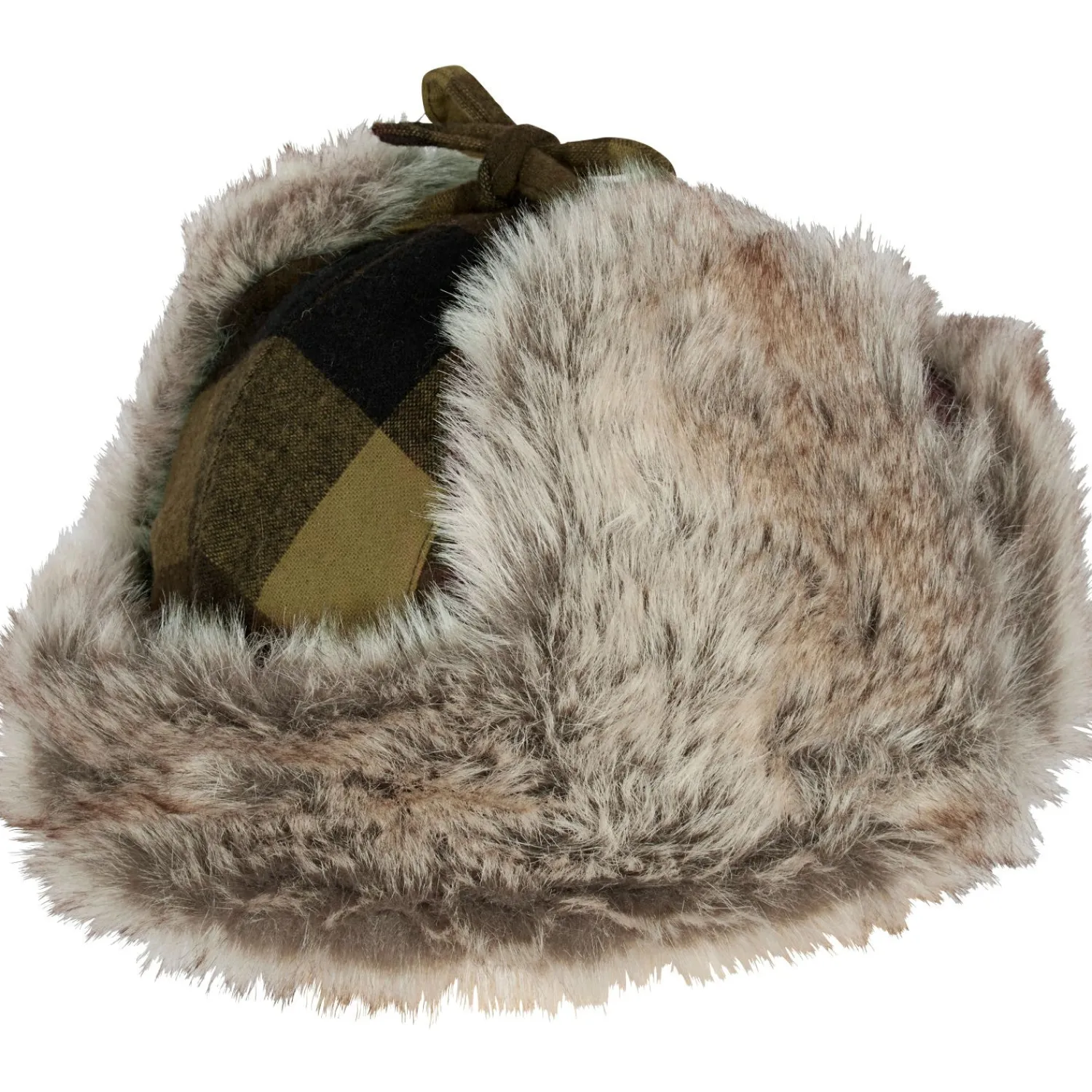 Outlet Classic Checked Fur Hat Unisex (Green/Black) Spezial-Kopfbedeckungen
