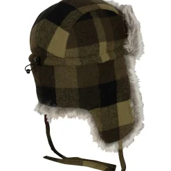 Outlet Classic Checked Fur Hat Unisex (Green/Black) Spezial-Kopfbedeckungen