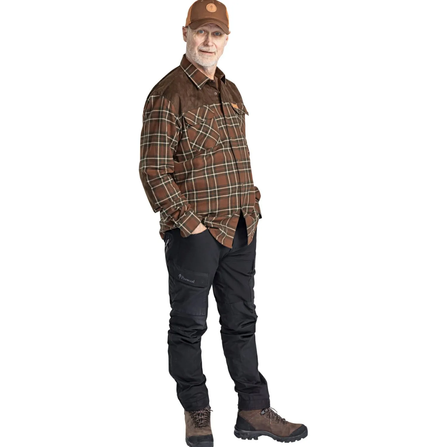 Douglas Shirt Herren (Nougat/Beige) Outdoor- & Angelhemden