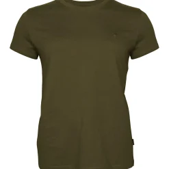 Best 3er-Set: T-Shirts Damen (Green/H.Brown/Khaki) Damen Damen Angelshirts & -Oberteile