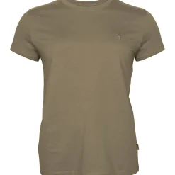 Best 3er-Set: T-Shirts Damen (Green/H.Brown/Khaki) Damen Damen Angelshirts & -Oberteile