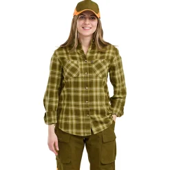 Best Felicia Shirt Damen (Olive Green) Damen Damen Angelshirts & -Oberteile