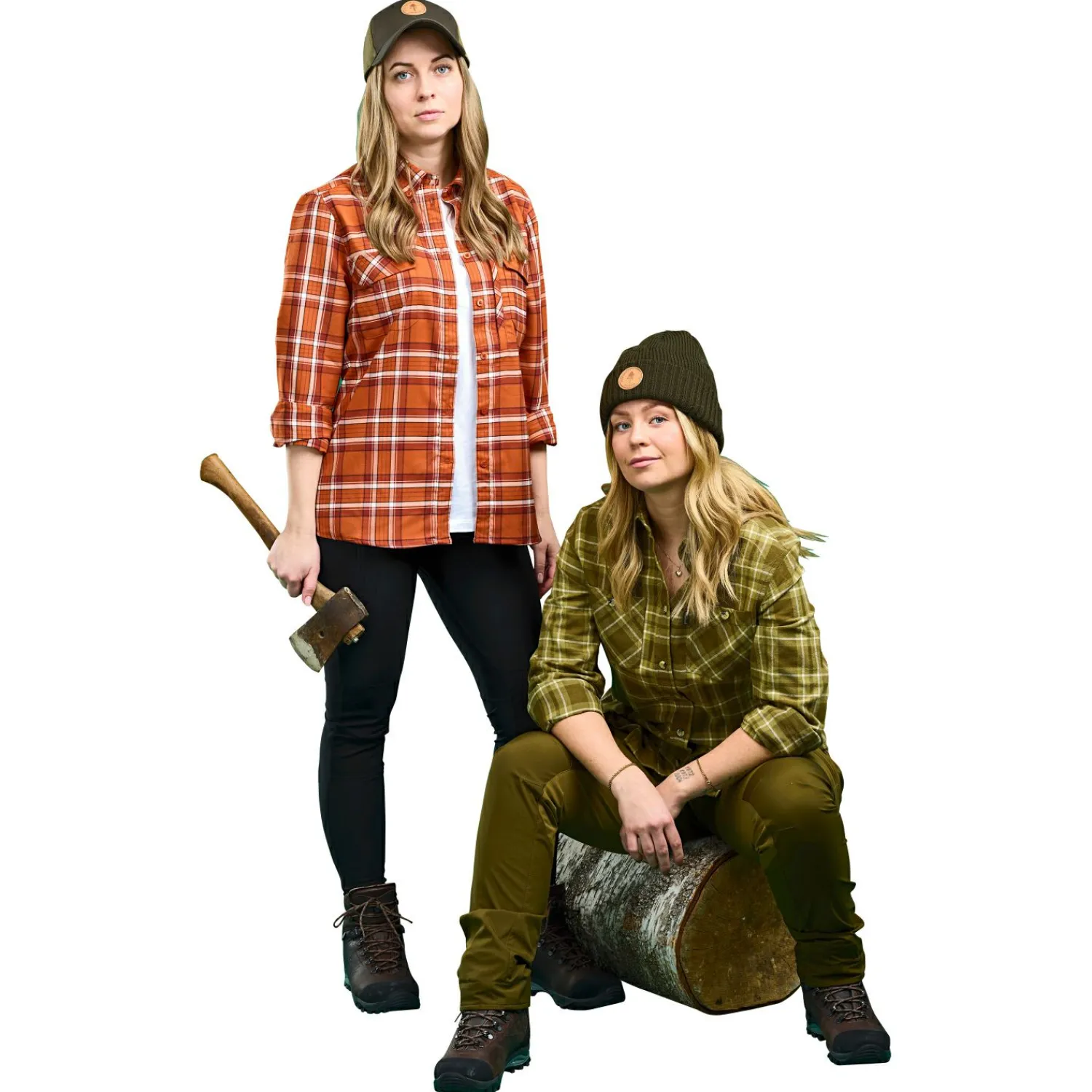 Pinewood Felicia Shirt Damen (Burgundy/Olive Green)<Damen Damen Angelshirts & -Oberteile