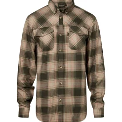 Outlet Finnveden Forest Flannel Shirt Herren (Olive/D.Green) Outdoor- & Angelhemden