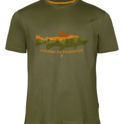 Discount Fish T-Shirt Herren (Green) Angelshirts & Angel-Oberteile