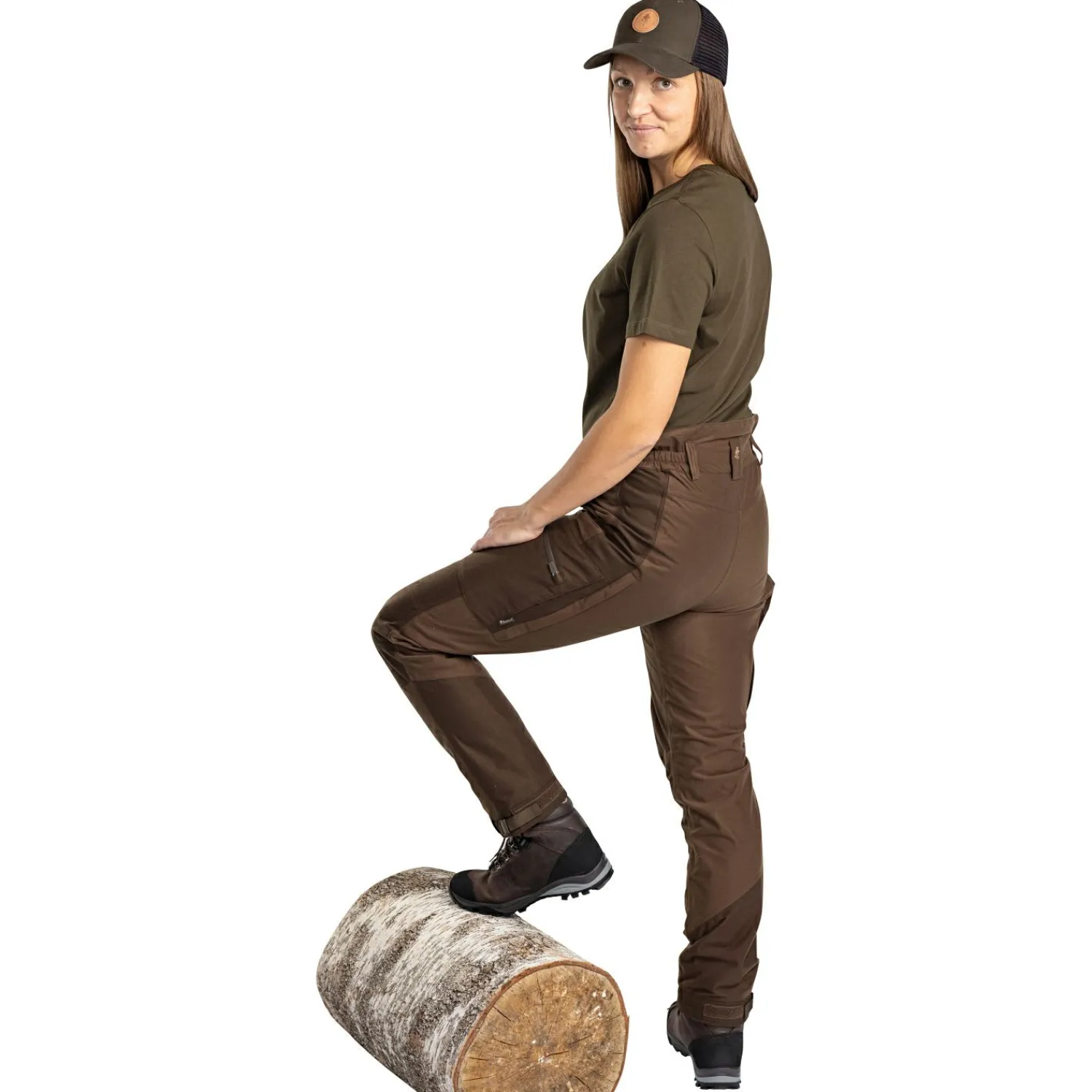 Pinewood Furudal Active Trouser Damen (H.Brown/Suede Brown)<Damen Damen Angelhosen