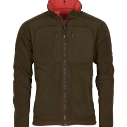 Pinewood Furudal Reversible Fleece Jacket Herren (H.Brown/Red)< Outdoor- & Angel-Jacken