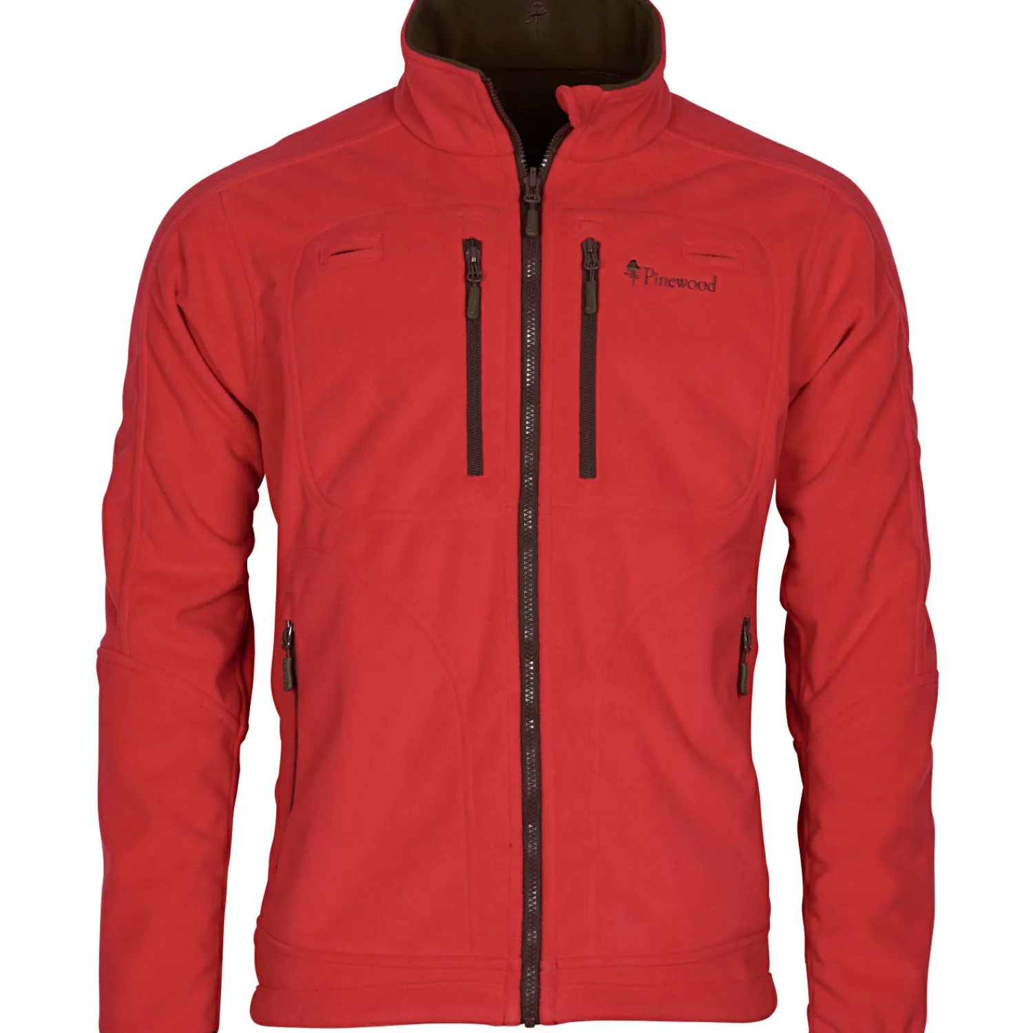 Pinewood Furudal Reversible Fleece Jacket Herren (H.Brown/Red)< Outdoor- & Angel-Jacken