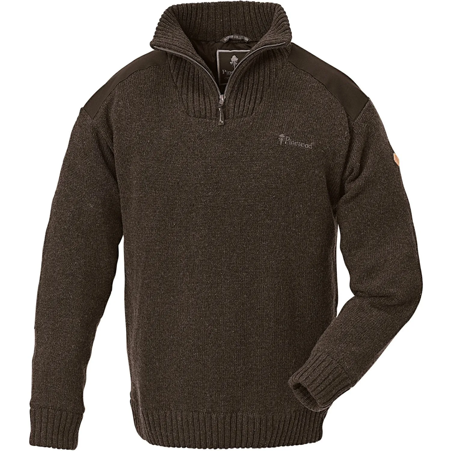 Outlet Hurricane Sweater Herren (Brown Melange) Angelpullover & -Strickjacken