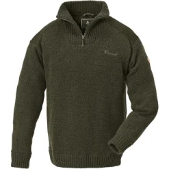 Pinewood Hurricane Sweater Herren (D.Green Melange)< Angelpullover & -Strickjacken