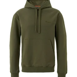 Pinewood Logo Hoodie Herren (Pine Green)< Angelpullover & -Strickjacken
