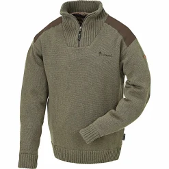 Pinewood New Stormy Sweater Herren (Brown Melange)< Angelpullover & -Strickjacken
