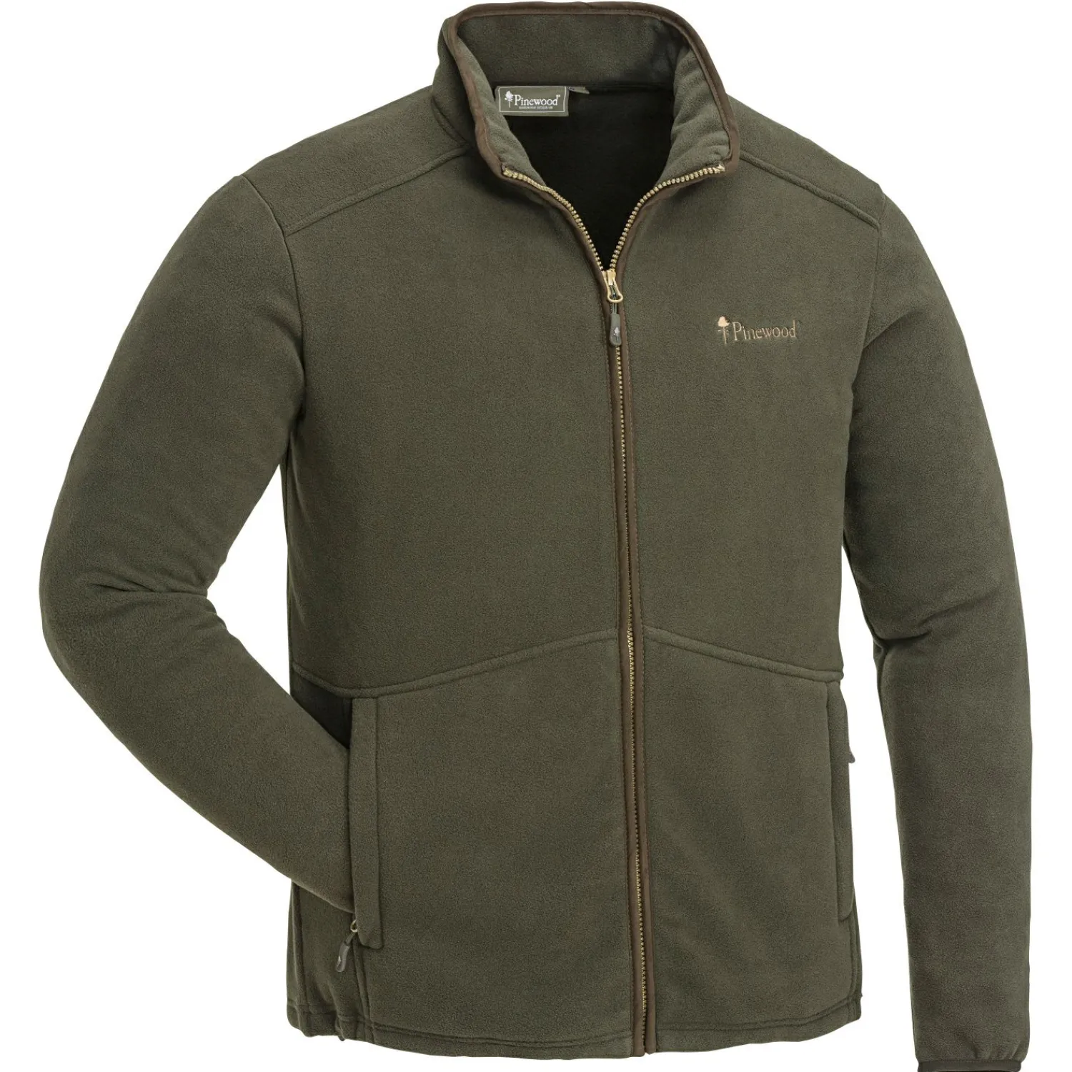 Pinewood Nydala Fleece Jacket Herren (H.Brown/Suede Brown)< Outdoor- & Angel-Jacken