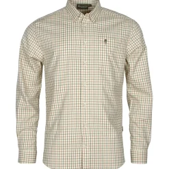 Pinewood Nydala Grouse Shirt Herren (Offwhite/Green)< Outdoor- & Angelhemden