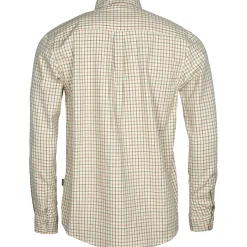 Pinewood Nydala Grouse Shirt Herren (Offwhite/Green)< Outdoor- & Angelhemden