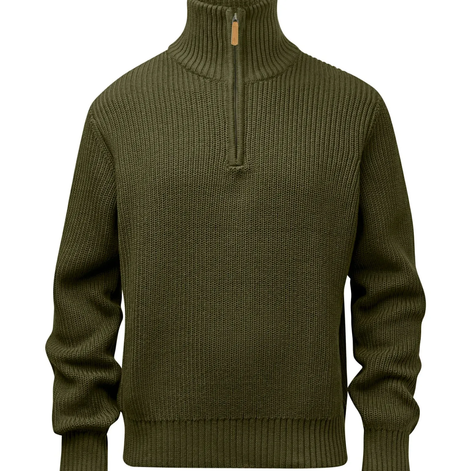 Pinewood Philip Knitted Sweater Herren (Olive Green)< Angelpullover & -Strickjacken