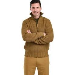 Hot Philip Knitted Sweater Herren (D.Sandstone) Angelpullover & -Strickjacken