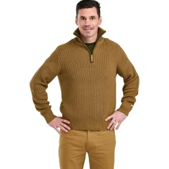 Hot Philip Knitted Sweater Herren (D.Sandstone) Angelpullover & -Strickjacken