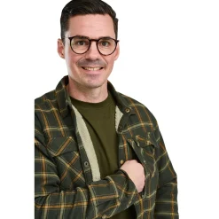 Pinewood Pile Overshirt Herren (D.Green/Bronze)< Outdoor- & Angelhemden
