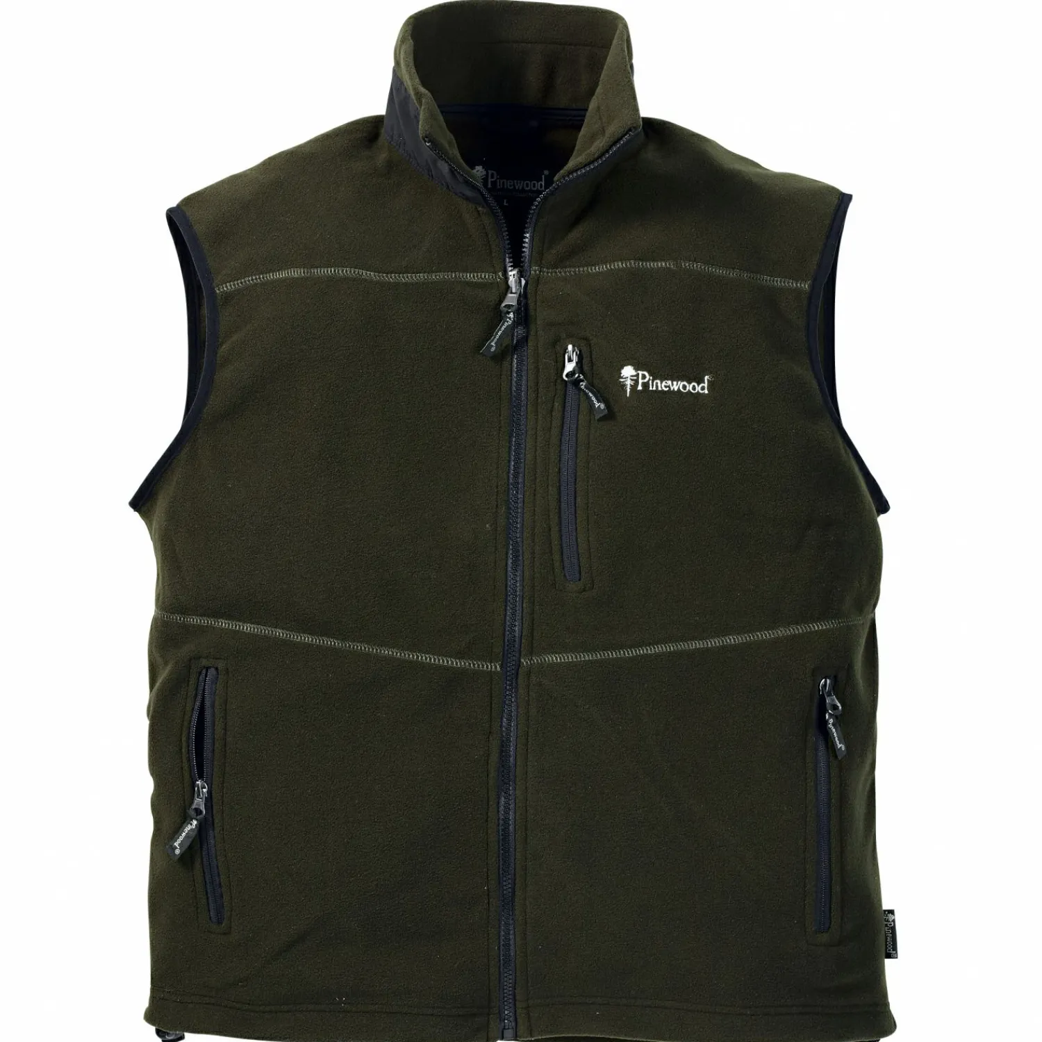 Pinewood Pirsch Fleece Vest Herren (H.Green)< Outdoor- & Anglerwesten