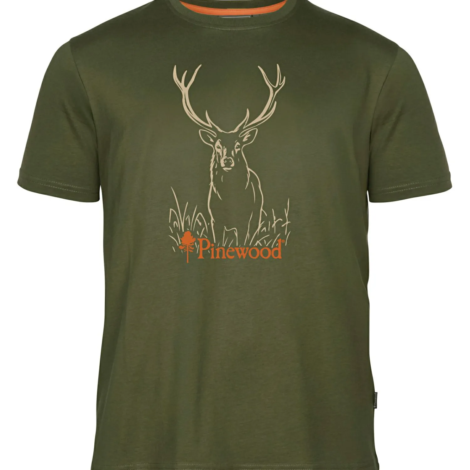 Discount Red Deer T-Shirt Herren (Green) Angelshirts & Angel-Oberteile