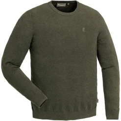 New Värnamo Crewneck Knitted Sweater Herren (Green Melange) Angelpullover & -Strickjacken