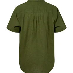 Pinewood Värnamo Hemp Mix Women S/S Shirt Damen (Pine Green)<Damen Damen Angelshirts & -Oberteile