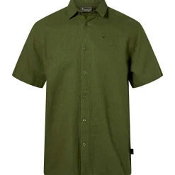 Discount Värnamo Hemp Mix S/S Shirt Herren (Pine Green) Outdoor- & Angelhemden