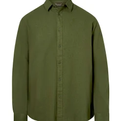 Pinewood Värnamo InsectSafe Hemp Mix L/S Shirt Herren (Pine Green)< Outdoor- & Angelhemden