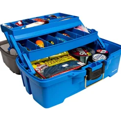 Discount Three-Tray Tackle Box (Bright Blue) Angelkoffer & Angelboxen ·Angelkoffer