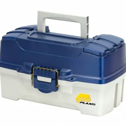 Plano Two-Tray Tackle Box (Blue Meatllic/Off-White)< Angelkoffer & Angelboxen ·Angelkoffer