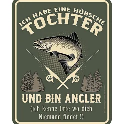 Rahmenlos Blechschild< Geschenkideen Für Angler