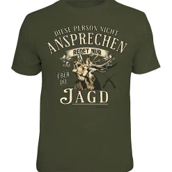 Sale "Diese Person nicht ansprechen" T-Shirt Unisex (Grün) Angelshirts & Angel-Oberteile