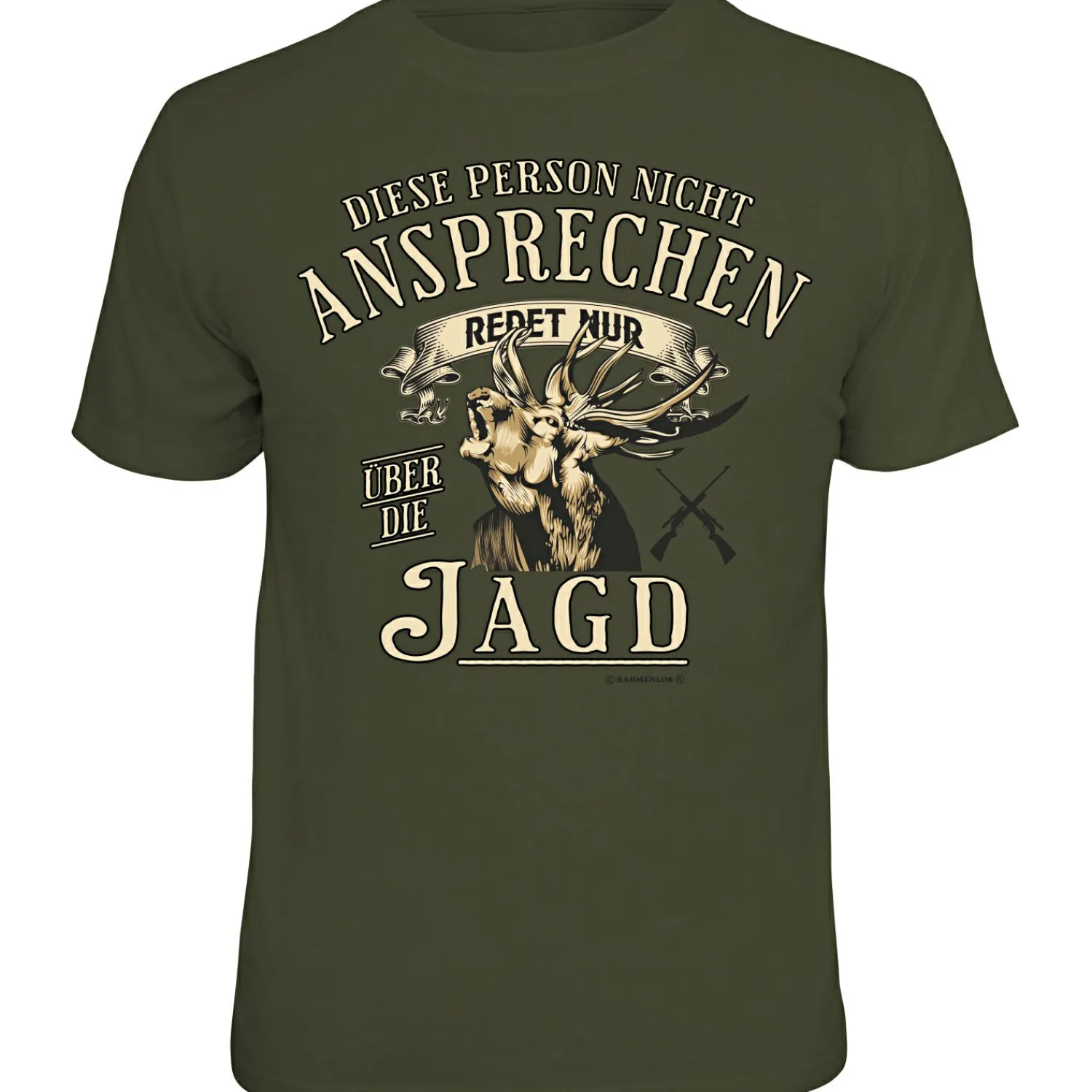 Sale "Diese Person nicht ansprechen" T-Shirt Unisex (Grün) Angelshirts & Angel-Oberteile