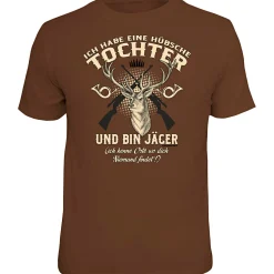Best "Ich habe eine hübsche Tochter…" T-Shirt Herren (Braun) Angelshirts & Angel-Oberteile