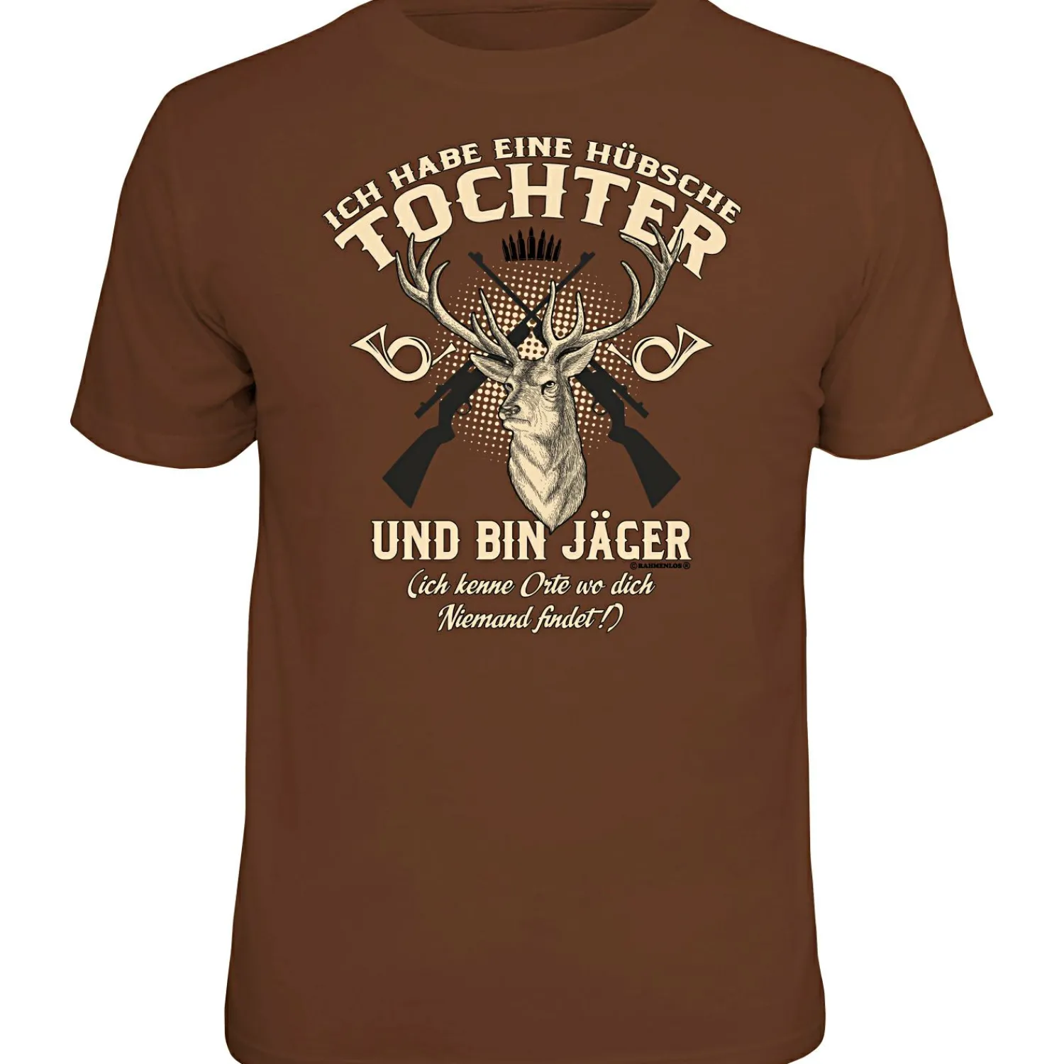 Best "Ich habe eine hübsche Tochter…" T-Shirt Herren (Braun) Angelshirts & Angel-Oberteile
