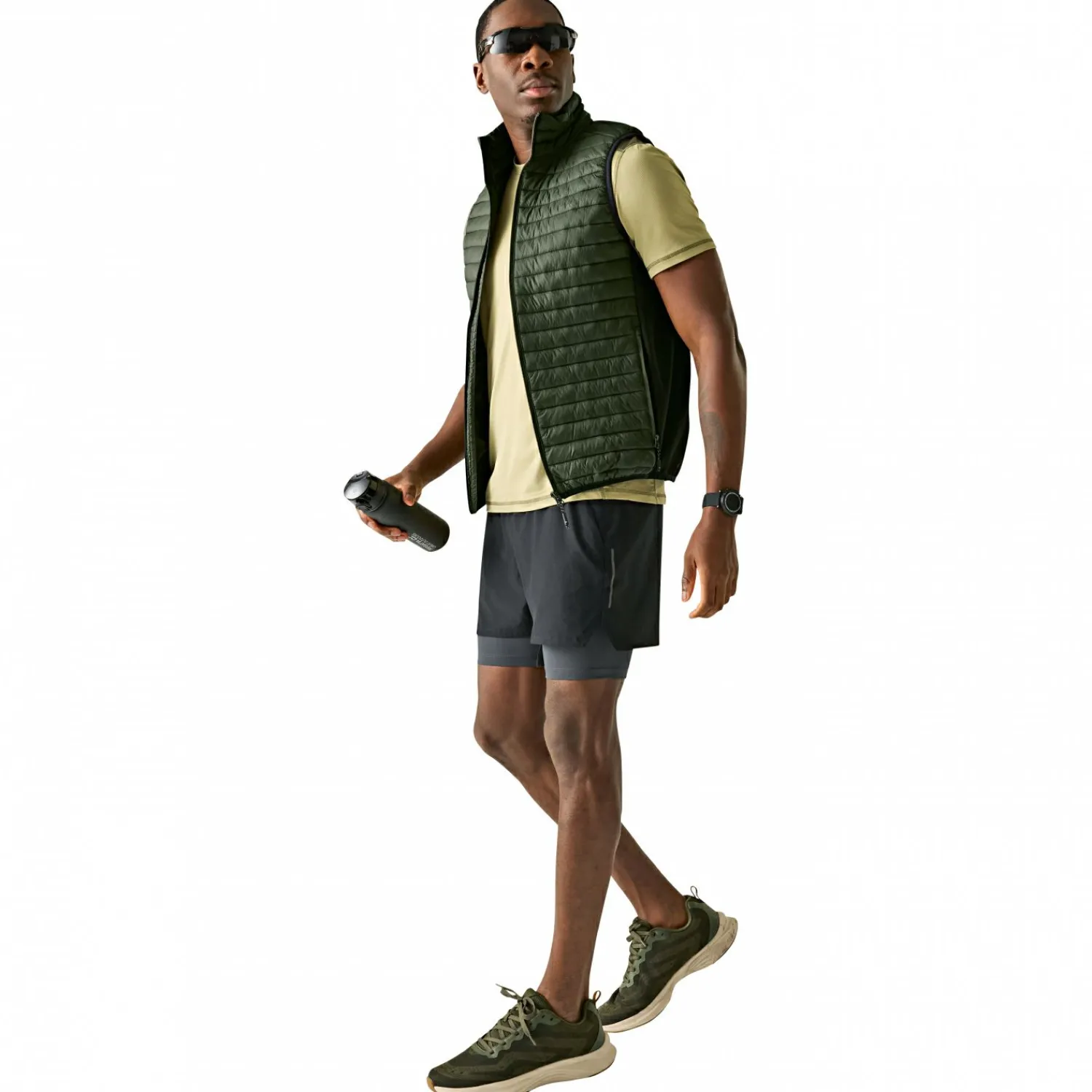 Regatta Andreson Hybridweste Herren (Dark Khaki/Black)< Outdoor- & Anglerwesten