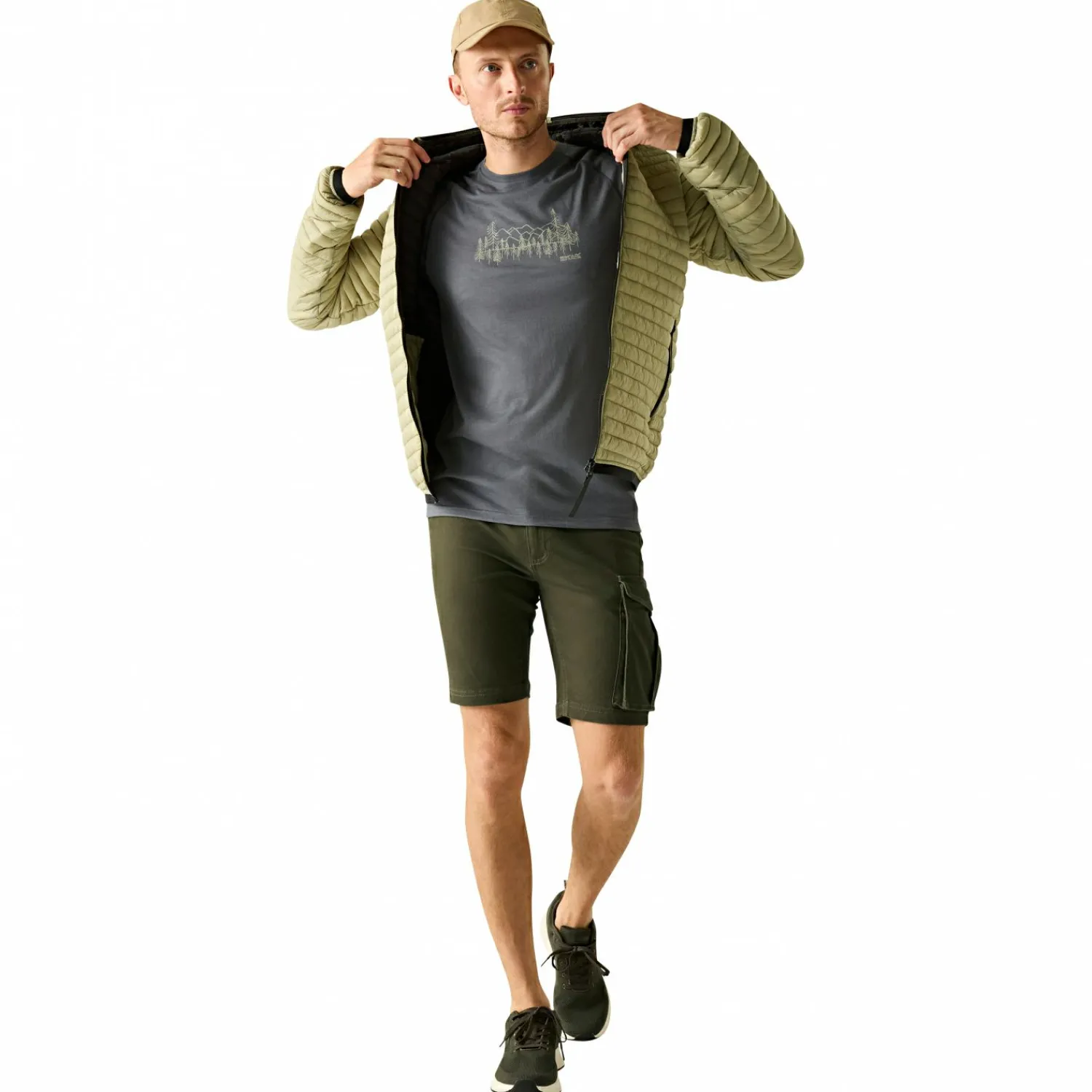 Online Bendrick Shorts Herren (Dark Khaki) Outdoor- & Angelshorts & Cargoshorts