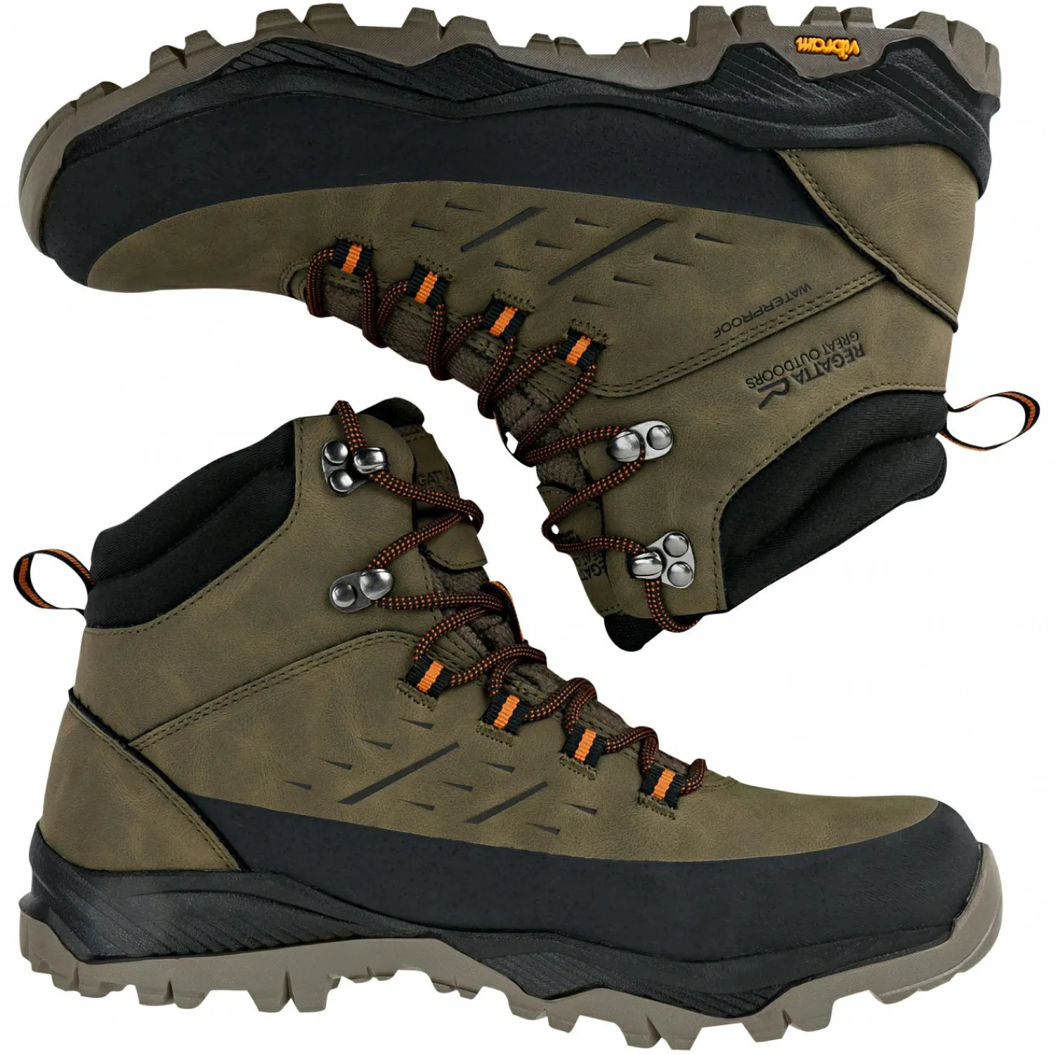 Regatta Blake Wanderstiefel Herren (Olive Night/Pumpkin Spice)< Angelstiefel & Outdoor Boots