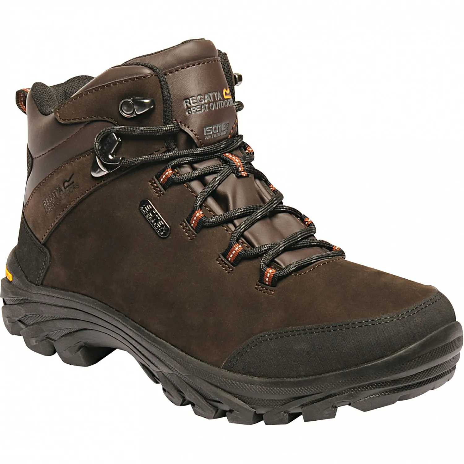 Regatta Burrell Leather Wanderschuhe Herren (Peat)< Angelstiefel & Outdoor Boots|Angel- & Outdoor-Schuhe
